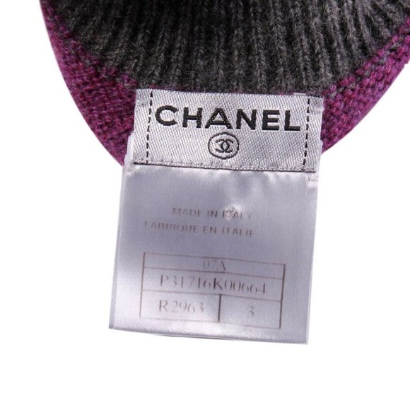 Stripe Cashmere Tube Knit Scarf Stole - Picture 6 of 6